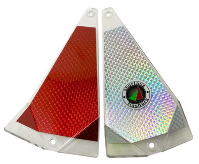 Shortbus Flashers - 8" Triangle Flasher (Red)