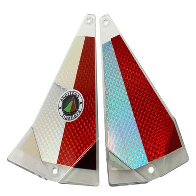 Shortbus Flashers - 8" Triangle Flasher (Red Hunter)
