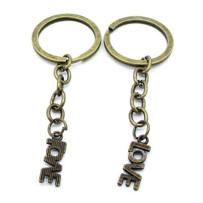 1 Items Keychain Keyring Key Tags Chains Rings Jewelry Bag Charms AA441 Love Connector