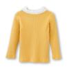 ContiKids Toddler Girls Long Sleeve Cotton Tee Shirts Ruffle Lace Mock Turtleneck Basic Blouse Outfit Tops 5 Cute Mustard view 2