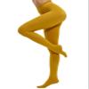 CozyWow Women's 80D Soft Opaque Tights, High Waist Solid Color Womens Tights with 30+ Colors(L-XL, Goldenrod) view 1