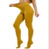 CozyWow Women's 80D Soft Opaque Tights, High Waist Solid Color Womens Tights with 30+ Colors(L-XL, Goldenrod) view 3