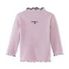 ContiKids Toddler Girls Long Sleeve Cotton Tee Shirts Ruffle Lace Mock Turtleneck Basic Blouse Outfit Tops 11 Buzzi Purple view 1