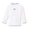 ContiKids Toddler Girls Long Sleeve Cotton Tee Shirts Ruffle Lace Mock Turtleneck Basic Blouse Outfit Tops 13 Buzzi White view 1