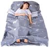 JUISEE Sleeping Bag Liner Lightweight Portable Sleeping Sheet Dirt-Proof Compact Travel Camping Sheet for Outdoor Travel Hiking Hotels Picnics (Elk, 83x71'') view 1