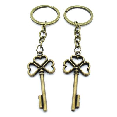 5 Items Keychain Keyring Key Tags Chains Rings Jewelry Bag Charms AA441 Heart Skeleton Key