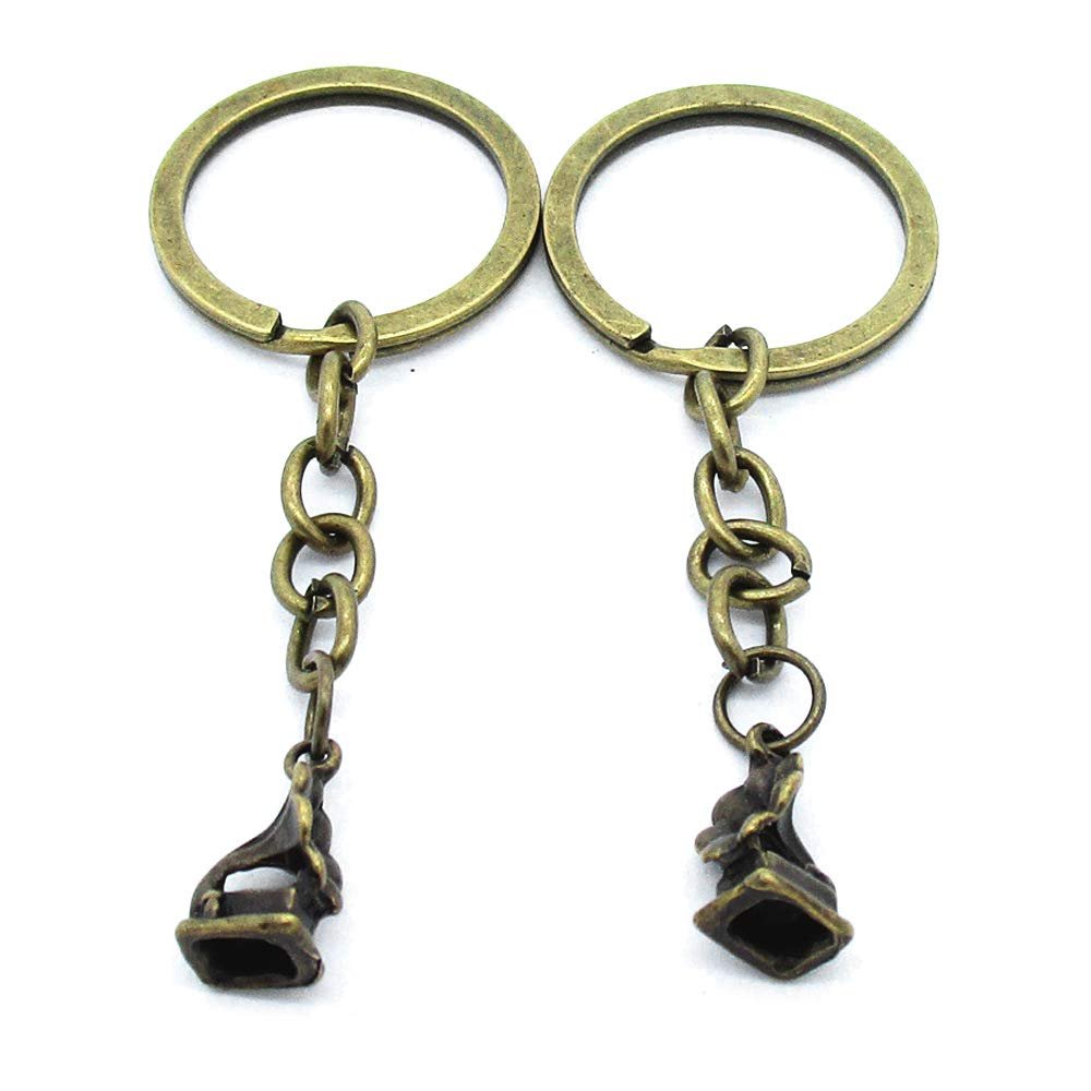 1 Items Keychain Keyring Key Tags Chains Rings Jewelry Bag Charms AA441 Gramophone
