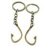 100 Items Keychain Keyring Key Tags Chains Rings Jewelry Bag Charms AA441 Hope Hook view 1