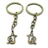 1 Items Keychain Keyring Key Tags Chains Rings Jewelry Bag Charms AA442 Music Musical Note view 1