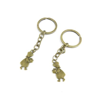 5 Items Keychain Keyring Key Tags Chains Rings Jewelry Bag Charms J6LO6 Girl Doing Housework