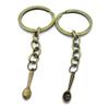 5 Items Keychain Keyring Key Tags Chains Rings Jewelry Bag Charms AA442 Spoon Tablespoon view 1