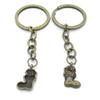 5 Items Keychain Keyring Key Tags Chains Rings Jewelry Bag Charms AA442 Xmas Christmas Socks view 1