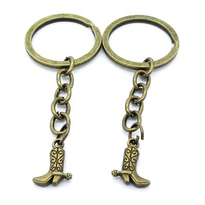 20 Items Keychain Keyring Key Tags Chains Rings Jewelry Bag Charms AA442 Womens Boot