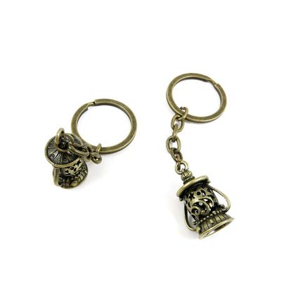 1 Items Keychain Keyring Key Tags Chains Rings Jewelry Bag Charms B5GP8 Hollow Oil Lamps