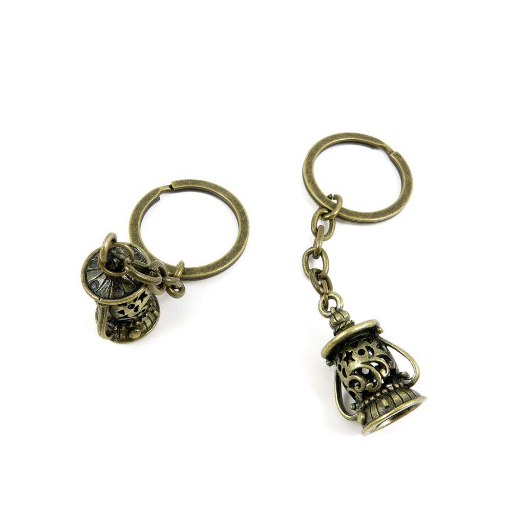 1 Items Keychain Keyring Key Tags Chains Rings Jewelry Bag Charms B5GP8 Hollow Oil Lamps