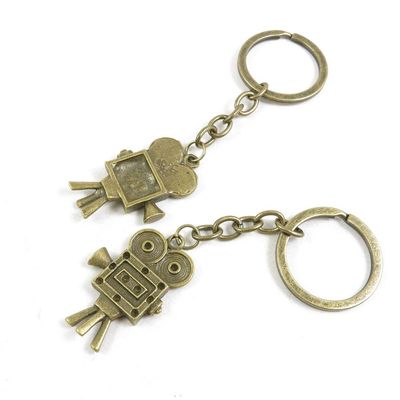 5 Items Keychain Keyring Key Tags Chains Rings Jewelry Bag Charms G7PL2 Vintage Projector