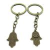 5 Items Keychain Keyring Key Tags Chains Rings Jewelry Bag Charms AA442 Hamesh Hamsa Hand of Fatima view 1