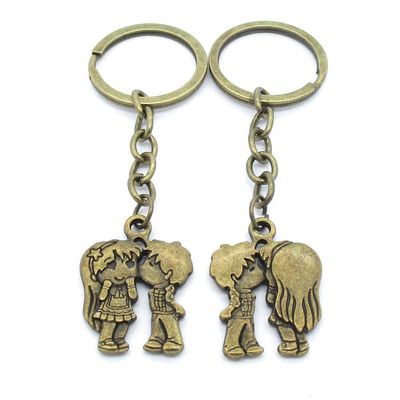 1 Items Keychain Keyring Key Tags Chains Rings Jewelry Bag Charms AA442 Lover Boy Girl