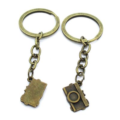 5 Items Keychain Keyring Key Tags Chains Rings Jewelry Bag Charms AA441 Camera