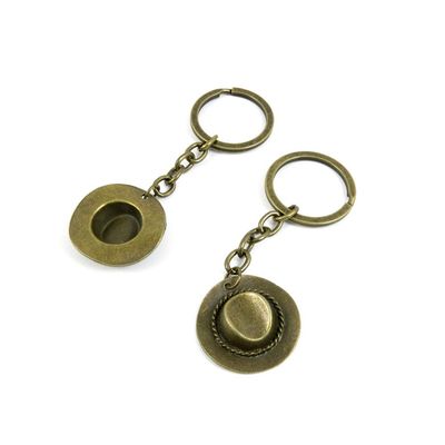 1 Items Keychain Keyring Key Tags Chains Rings Jewelry Bag Charms D5LT6 Cowboy Hats