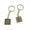 20 Items Keychain Keyring Key Tags Chains Rings Jewelry Bag Charms G4OY4 Crown Cabochon Frame Blanks view 1