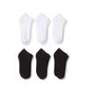 Mechaly Mens Crew and Low Cut Cotton Socks - 12 Pack (10-13, Black and White) view 1