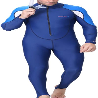 Aivtalk Men UV Protection Wetsuit Full Body Swimsuit Quick Dry Diving Suit for Snorkeling Surfing Scuba Diving Blue M