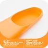 CAPAS Swim Training Fins Comfortable Silicone Lap Swimming Short Blade Floating Flippers with Mesh Bag for Adult Men Women Build Leg Strength view 3