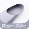CAPAS Swim Training Fins Comfortable Silicone Lap Swimming Short Blade Floating Flippers with Mesh Bag for Adult Men Women Build Leg Strength view 3