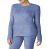 Cuddl Duds ClimateRight Women's Stretch Fleece Warm Underwear Long Sleeve Top (XS - Cloud Blue)