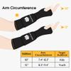 FitsT4 Sports Volleyball Arm Sleeves for Girls Passing Forearm Sleeves with Protection Pads and Thumbhole for Youth,Black 12" view 2