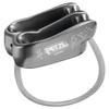 Petzl Verso Belay Device - Compact, Lightweight Belay Device, for One or Two Rope Strands While Climbing or Rappelling - Grey view 1