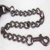 Derby Originals Bronze Beauty Premium Round Rolled Leather Cattle Show Halter with Matching Chain Lead view 3