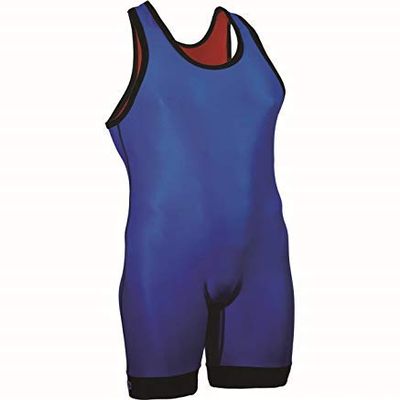Cliff Keen | RS86J | The Reversal Men's Reversible Wrestling Singlet | Red & Blue Freestyle Greco Roman International | Wrestlers Choice! (XS)