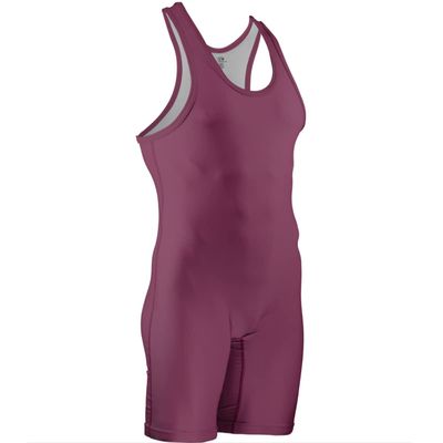 Cliff Keen | L7943J | The Relentless Stock Wrestling Singlet | MXS Fabric Technology | Wrestlers Choice! (Maroon, Medium)