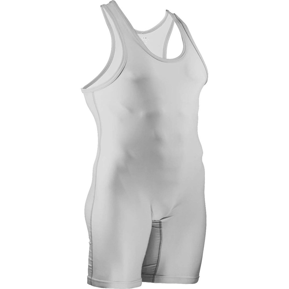 Cliff Keen | L7943J | The Relentless Stock Wrestling Singlet | MXS Fabric Technology | Wrestlers Choice! (White, 2XL)