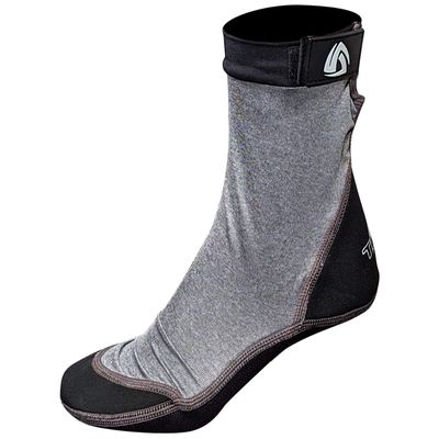 Tilos Sport Skin Socks for Adults and Kids, Protect Against Hot Sand & Sunburn for Water Sports & Beach Activities (L, Heather Fog)