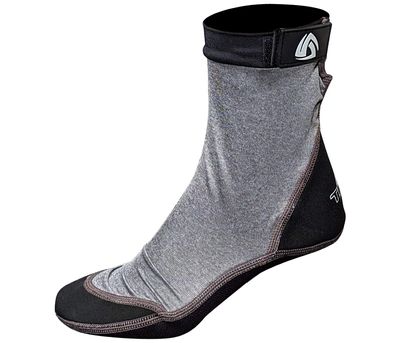 Tilos Sport Skin Socks for Adults and Kids, Protect Against Hot Sand & Sunburn for Water Sports & Beach Activities (S, Heather Fog)