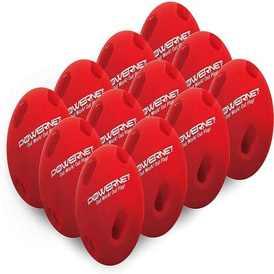 PowerNet Crusher Training Baseballs, Baseball Hitting Trainer for Improved Speed, Power & Coordination, Batting Practice Baseballs 12PK (Red)
