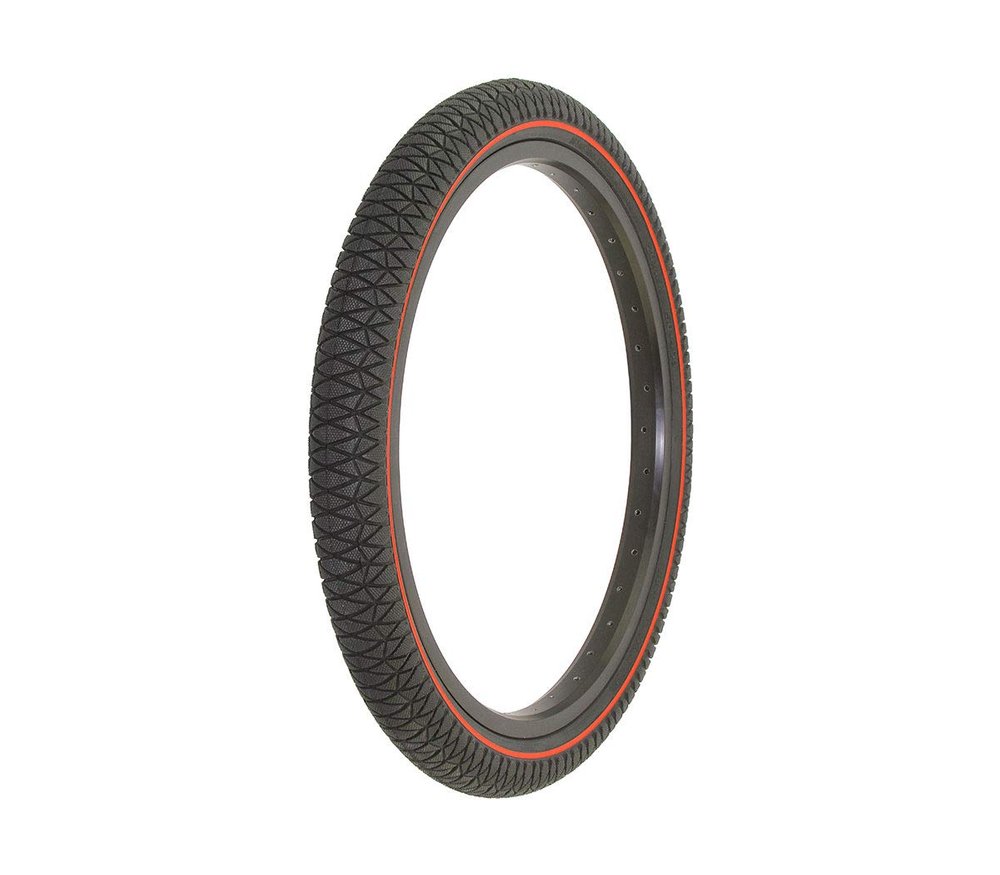 Alta Bicycle Tire Duro 20" x 1.95" Bike Tire Vendetta Thread, Multiple Colors (Black/Red Side Line)