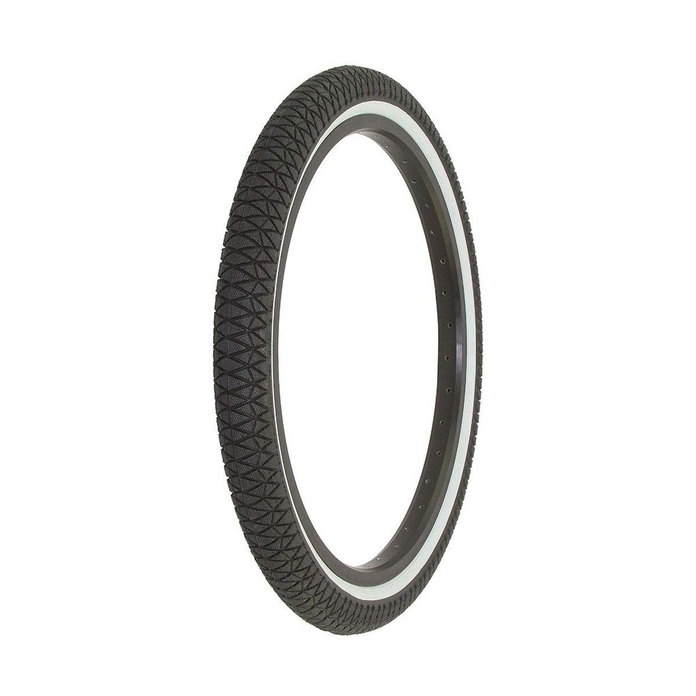 Alta Bicycle Tire Duro 20" x 1.95" Bike Tire Vendetta Thread, Multiple Colors (Black/White Wall)