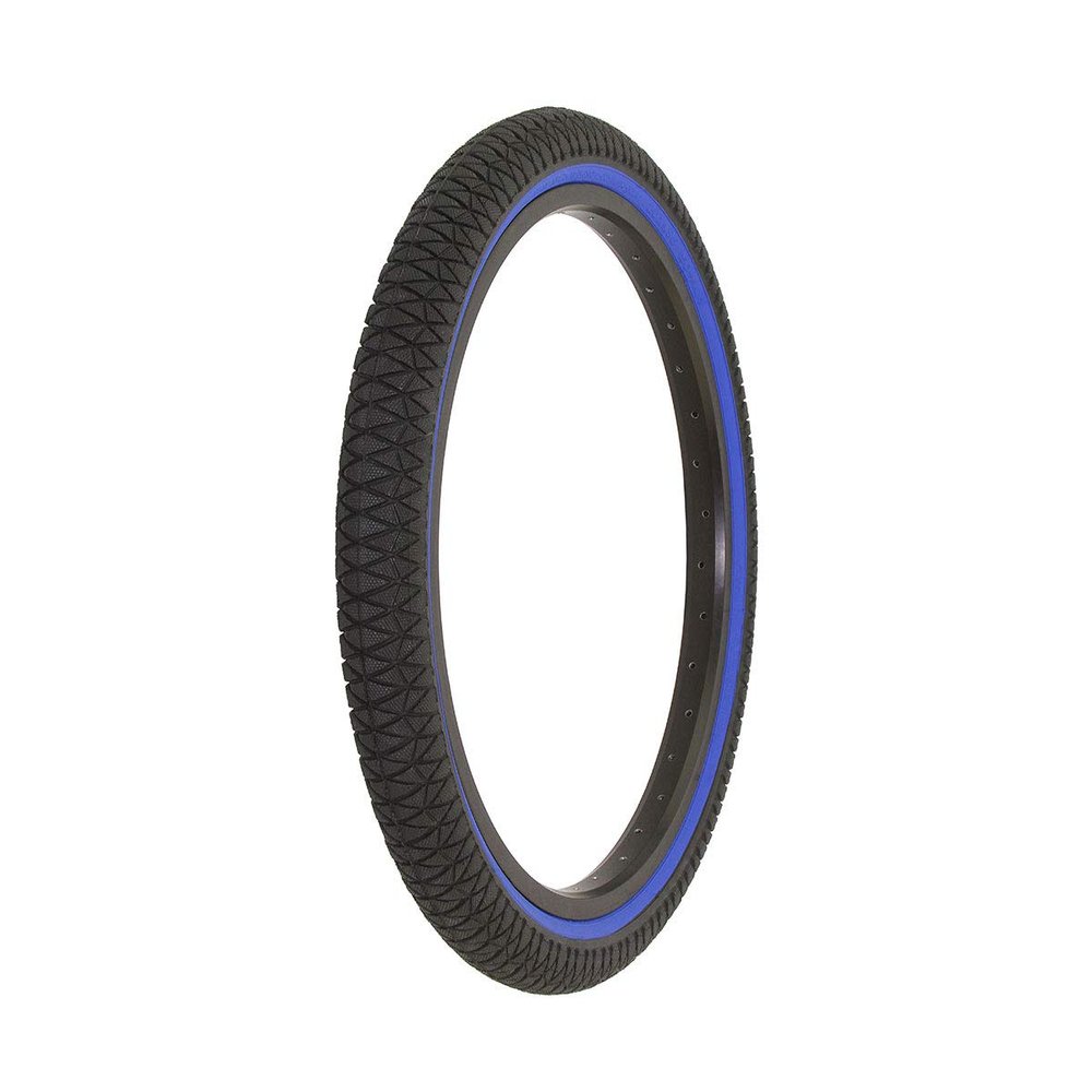 Alta Bicycle Tire Duro 20" x 1.95" Bike Tire Vendetta Thread, Multiple Colors (Black/Blue Wall)
