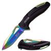 GIFTS INFINITY Custom Personalizied Engraving Metal Pocket Knife (Rainbow) view 1