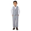 Spring Notion Big Boys' 2-Piece Vest Suit Set Light Grey 8 Vest and Pants view 1