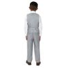 Spring Notion Big Boys' 2-Piece Vest Suit Set Light Grey 8 Vest and Pants view 2