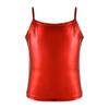 Agoky Girls Shiny Metallic Ballet Dance Tank Tops Sleeveless Jazz Hip Hop Dance Tops Latin Dance Costume Ballerina Dancewear Red 6 Years view 1