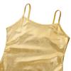 Agoky Girls Shiny Metallic Ballet Dance Tank Tops Sleeveless Jazz Hip Hop Dance Tops Latin Dance Costume Ballerina Dancewear Gold 8 Years view 3