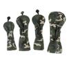 4Pcs/Set Premium PU Golf Covers 3 5 UT Wood Replacement & Interchangeable Number Tag, Camo Green view 3
