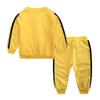 Kids Tales Baby Boys Girls Tracksuit Cotton Long Sleeve Zipper Jacket Pants Outfit Set Yellow view 2