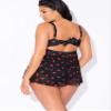 Smart & Sexy Women's Full Busted Ruffle Twist Bandeau Tankini Swimwear, Sweet Cherry, 38D view 3